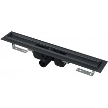 Душевой лоток (водоотводящий желоб) AlcaPlast с порогами APZ1BLACK-750
