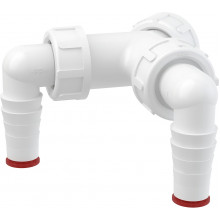 Колено с двумя штуцерами G1"/17–23 AlcaPlast P148
