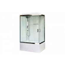 Душевая кабина Royal Bath RB 8100BP5-WT-CH (белое/прозрачное) левая