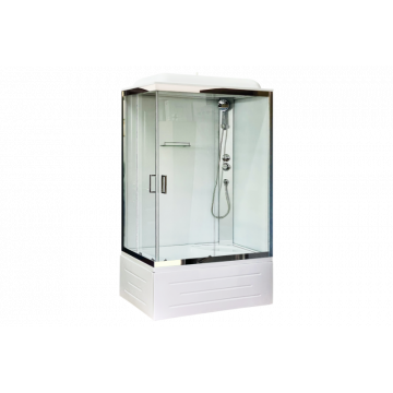 Душевая кабина Royal Bath RB 8120BP5-WT-CH (белое/прозрачное) правая