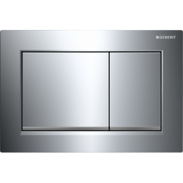 Клавиша смыва Geberit Omega 30 115.080.KH.1 пластик, глянцевый хром / матовый хром