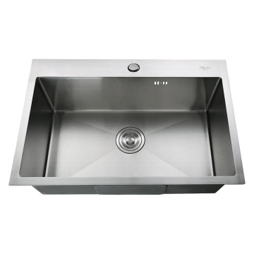 Мойка кухонная с коландером Melana ProfLine H6845 сатин