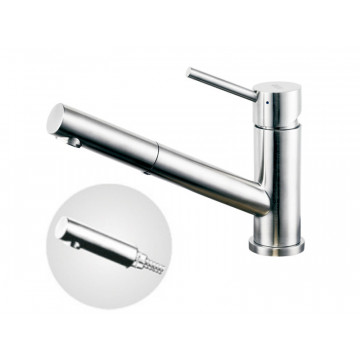 Смеситель Zorg Inox SZR-1361P PL WEGA ХРОМ для кухни с вытяжной лейкой