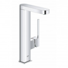 Смеситель для раковины GROHE Plus 23873003 со сливным гарнитуром, поворотный излив, L-Size, гладкий
