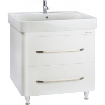 Тумба c раковиной Bellezza Олимпия 80 белая (ПВХ)