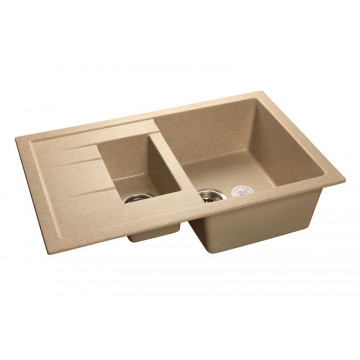 Кухонная мойка GranFest Quadro GF-Q775KL 77,5х50 см, песочный
