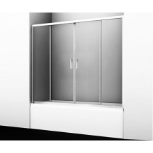 Стеклянная шторка для душа WasserKRAFT Lippe 45S02-170  раздвижная, двухстворчатая 170х150