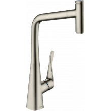 Смеситель для кухни Hansgrohe Metris M71 73803800 сталь