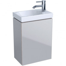 Тумба подвесная Geberit Acanto 40 500.607.JL.2, песчаный глянец / глянцевое стекло