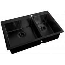Мойка для кухни Zorg ZL R 780-2-510-L GRAFIT графит