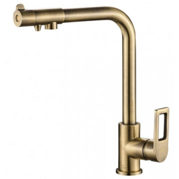 Смеситель для кухни Zorg SH 572 BRONZE бронза