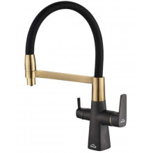 Смеситель для кухни Zorg SH 818-6 BLACK BR черный/бронза
