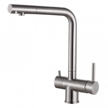 Смеситель для кухни Zorg Inox SZR-7039 сталь