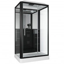 Душевая кабина Grossman GR-227L левая 90х120 черный