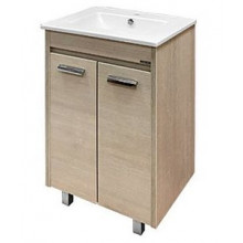Тумба-умывальник Comforty Марио 60 00-00005206 дуб дымчатый 