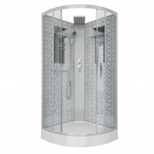 Душевая кабина Niagara Luxe NG-7715WBK 90х90 хром