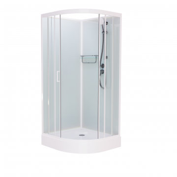 Душевая кабина Frank F409 White без крыши 90х90