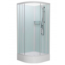Душевая кабина Frank F400/1 White без крыши 100х100