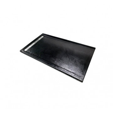 Душевой поддон WeltWasser WW TRS 10080 Stone-BL 100х80 черный с сифоном