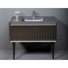 Тумба под раковину Armadi Art Vallessi Avantgarde Canale 843-100-BCR черный/хром