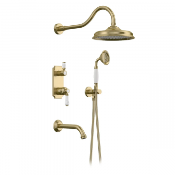 Встраиваемая душевая система Elghansa Terrakotta 54C0986-Bronze (Set-26) бронза