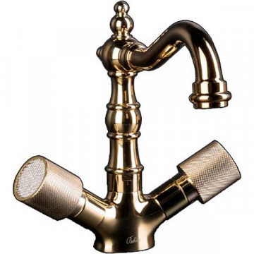 Смеситель для раковины Boheme Royal Cristal 292-Royal/CRST золото