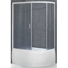 Душевой уголок Royal Bath RB8120BK-C-L (матовое) левый