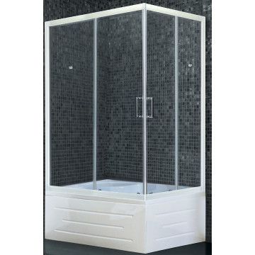 Душевой уголок Royal Bath RB 8100BP-T-L (прозрачное) левый