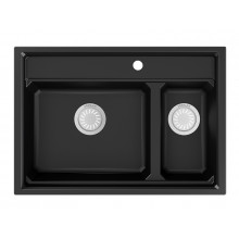 Кухонная мойка Granula Kitchen Space KS-7302 73x51 шварц