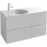 Тумба с раковиной Jacob Delafon Odeon Rive Gauche EB2524-R5-N18/EXAU112-Z-00 белый/ручки хром