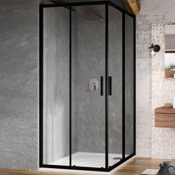 Душевой уголок Ravak Blix BLSRV2-90 X1LM70300Z1 черный
