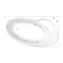Акриловая ванна Bas Фэнтази ВГ00344 R с гидромассажем 150x88 белый