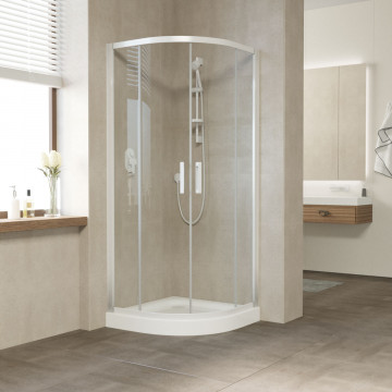Душевой уголок Vegas Glass ZS 100 01 01 белый/прозрачное