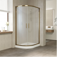 Душевой уголок Vegas Glass ZS-F 100*80 05 10 бронзовый/сатин