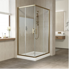 Душевой уголок Vegas Glass ZA-F 120*90 05 01 бронзовый/прозрачное