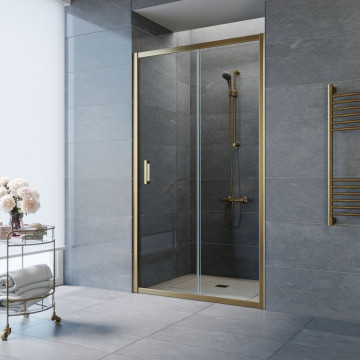Душевая дверь в нишу Vegas Glass ZP 120 05 01 бронзовый/прозрачное