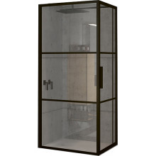 Душевой уголок Riho Grid GB203 GB2110100 110x100 черный матовый/прозрачное
