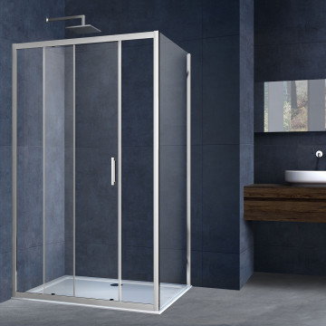 Душевой уголок Vincea Alpha VSR-3AL9010CL 100x90 хром/прозрачное
