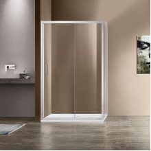 Душевой уголок Vincea Garda VSR-1G8010CL 100x80 хром/прозрачное