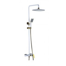 Душевая система Bronze de Luxe Quadro LT919W белый/золото
