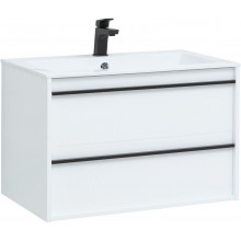 Тумба под раковину Aquanet Lino 90 253904 белый матовый