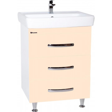 Тумба Bellezza Рокко 60 тумба с 3 ящиками бежевая Н (ТИГОДА)