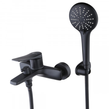 Смеситель для ванны Lemark Bronx LM3714BL черный матовый