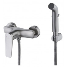 Гигиенический душ со смесителем Lemark Bronx LM3718GM графит