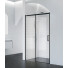 Душевая дверь BelBagno Acqua ACQUA-BF-1-140-C-NERO 140 черный/прозрачное