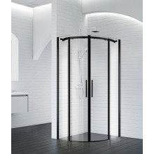 Душевой угол BelBagno Acqua ACQUA-R-2-90-C-NERO 90х90 черный/прозрачное