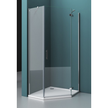 Душевой угол BelBagno Kraft KRAFT-P-1-90-C-Cr-R 90х90 хром/прозрачное