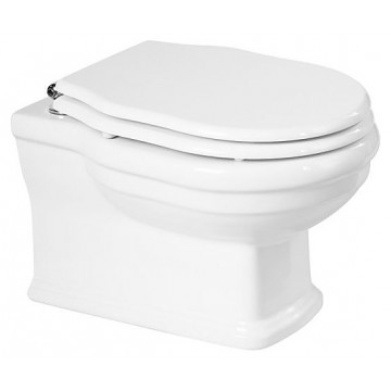 Унитаз подвесной BelBagno Boheme BB115CH/BB115SCM-CRM с сиденьем