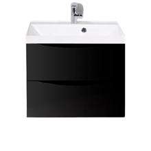 Тумба под раковину BelBagno Marino MARINO-600-2C-SO-NL-P nero lucido