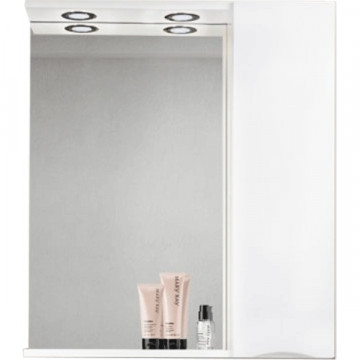 Зеркальный шкаф BelBagno Marino MARINO-SPC-800/750-1A-BL-P-R с подсветкой bianco lucido